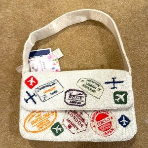NWT Passport Beaded Bag